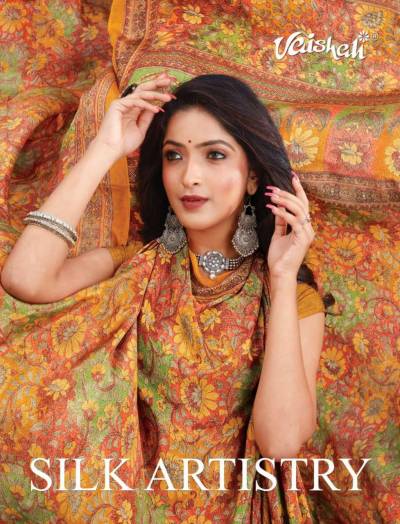 Silk Artistry By Vaishali Crape Silk Saree Collection
